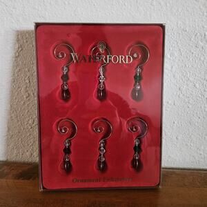 New in Box Set of 6~Waterford Ornament Enhancers for Tree Ornaments